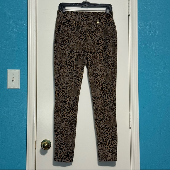 Michael Michael Kors Animal Print High Rise Stretchy Pants Medium EUC - Picture 12 of 16